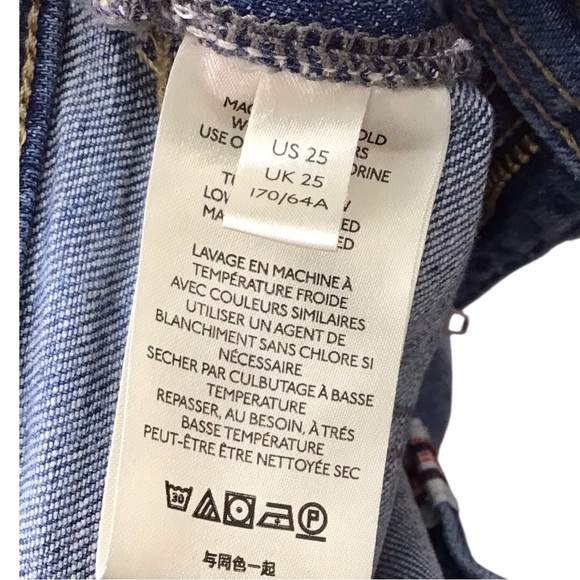 Pilcro and the Letterpress Light Blue Boyfriend Slim Distressed Jeans size 25” - Picture 10 of 10